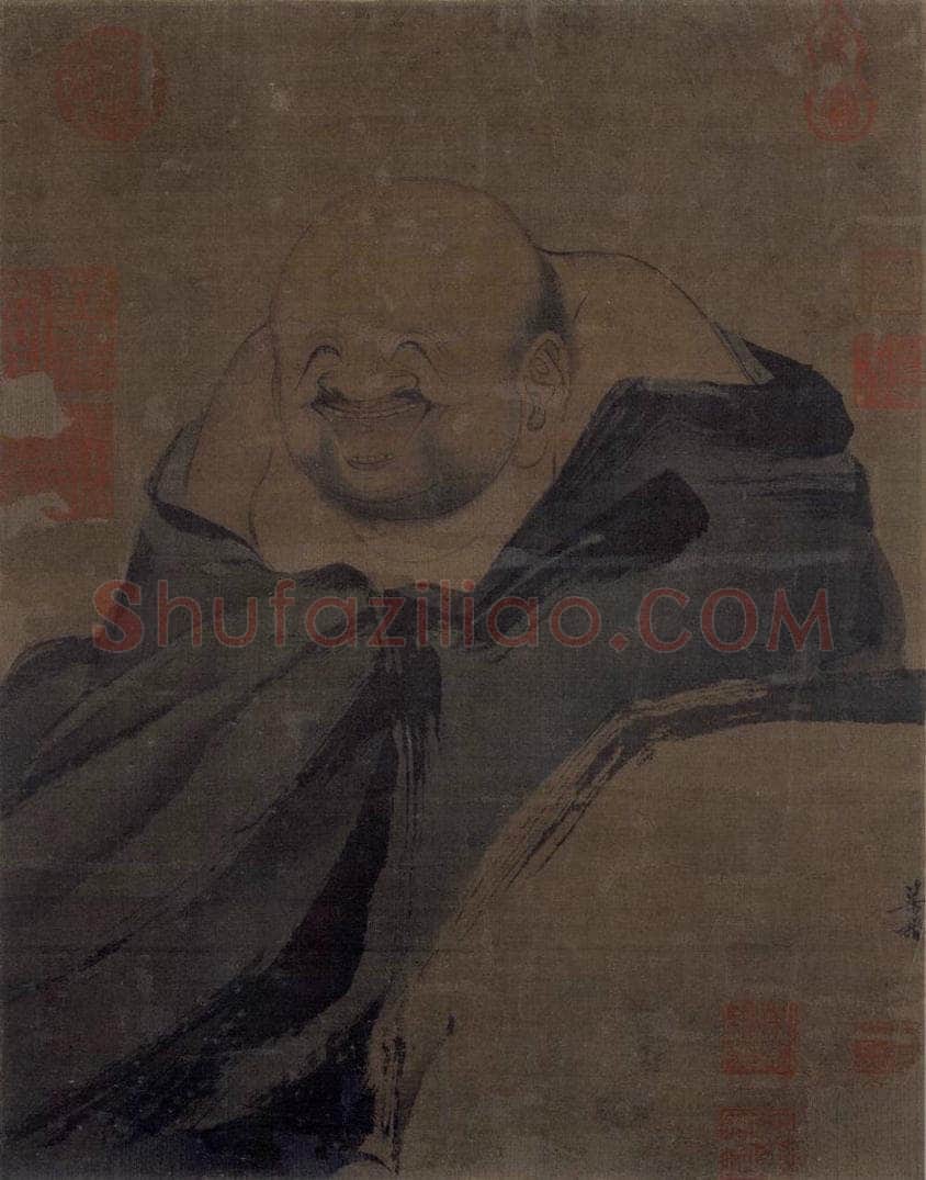 宋 佚名 《布袋和尚像》 书画作品
