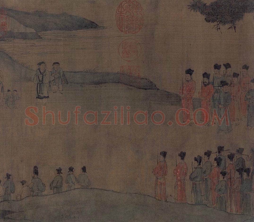 宋 佚名 《人物故事图》 书画作品