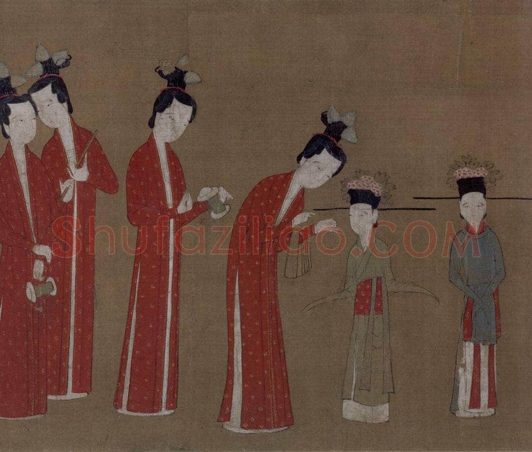 金 佚名 《歌乐图》 书画作品