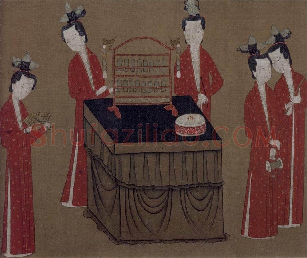 金 佚名 《歌乐图》 书画作品
