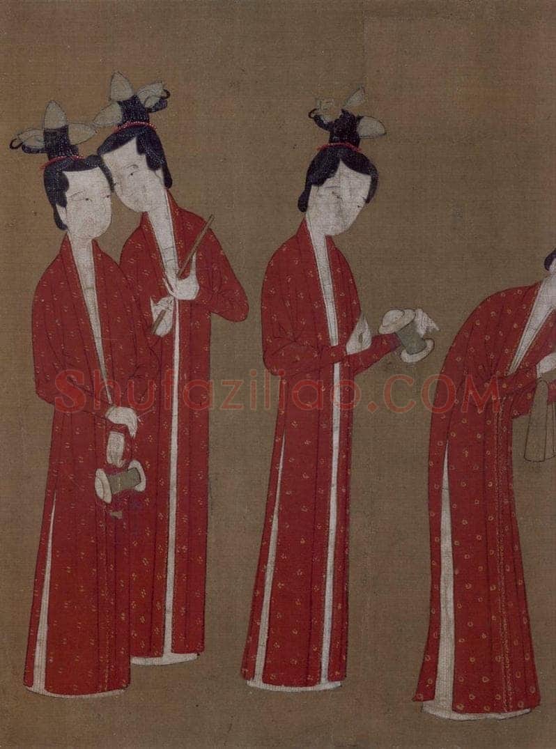 金 佚名 《歌乐图》 书画作品