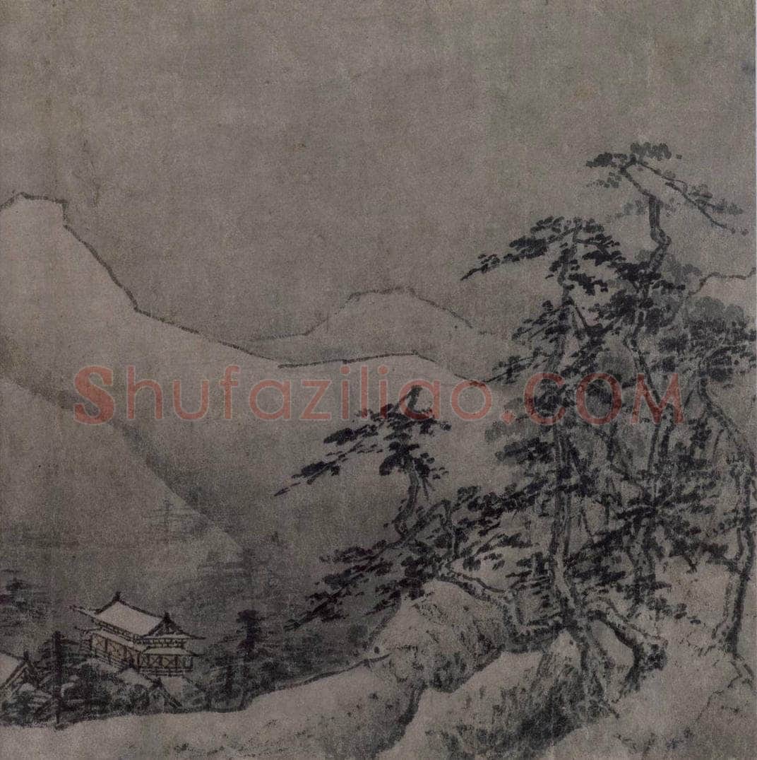 宋 佚名 《雪景山水图》 书画作品