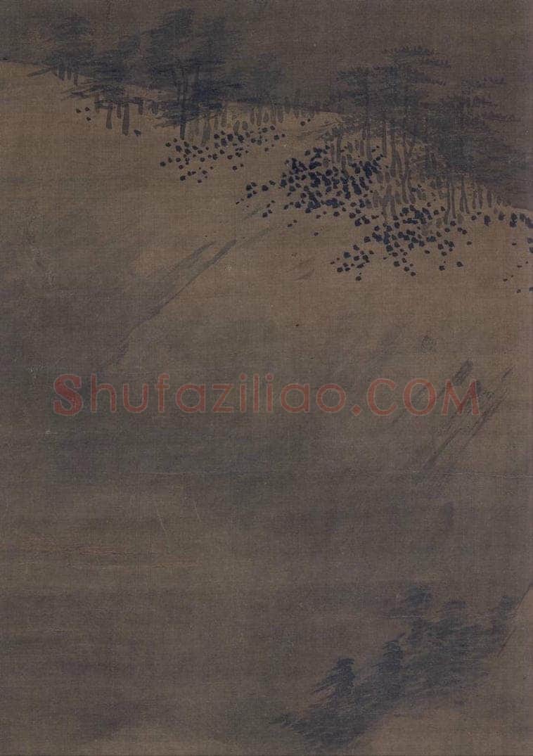 宋 佚名 《雪峰寒艇图》 书画作品