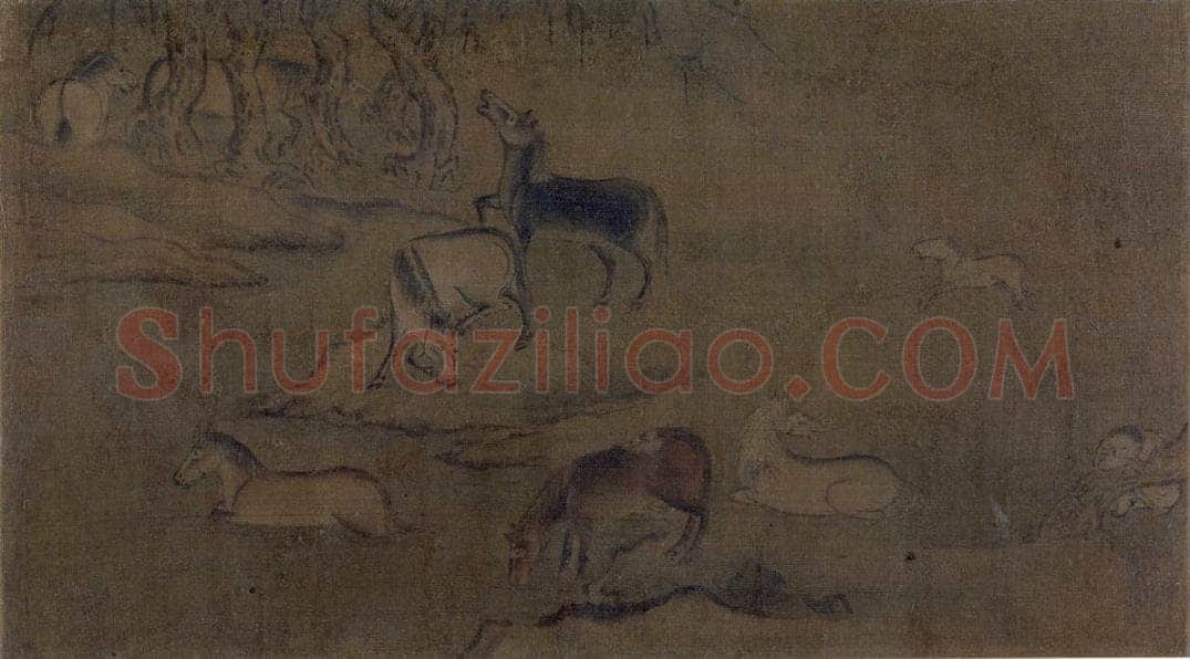 宋 佚名 《写生四段》 书画作品