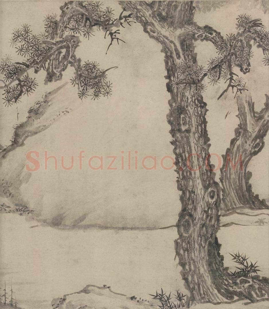 宋 张激 《白莲社图》 书画作品