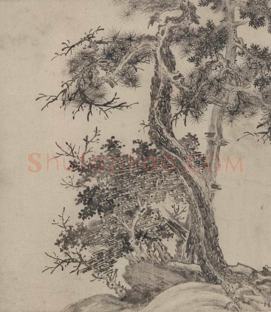 宋 张激 《白莲社图》 书画作品