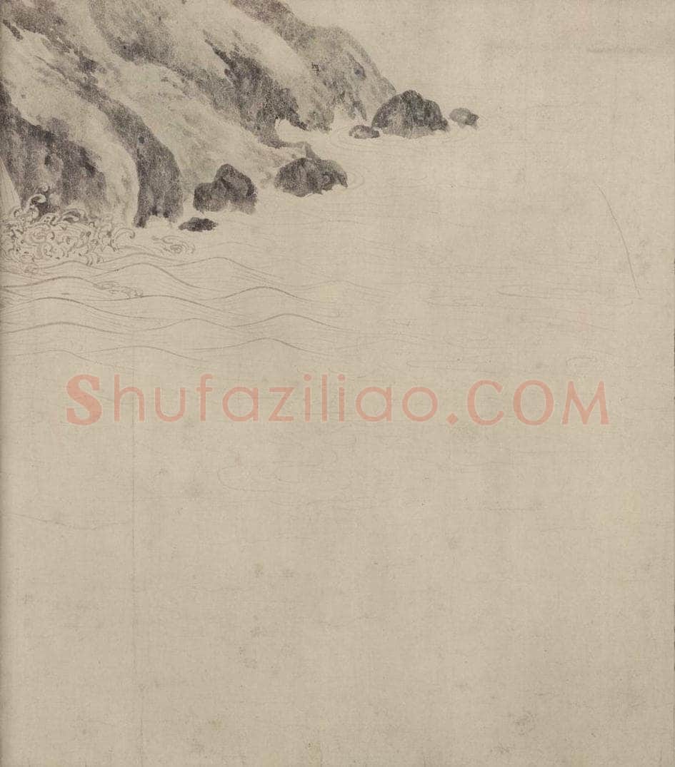 宋 张激 《白莲社图》 书画作品