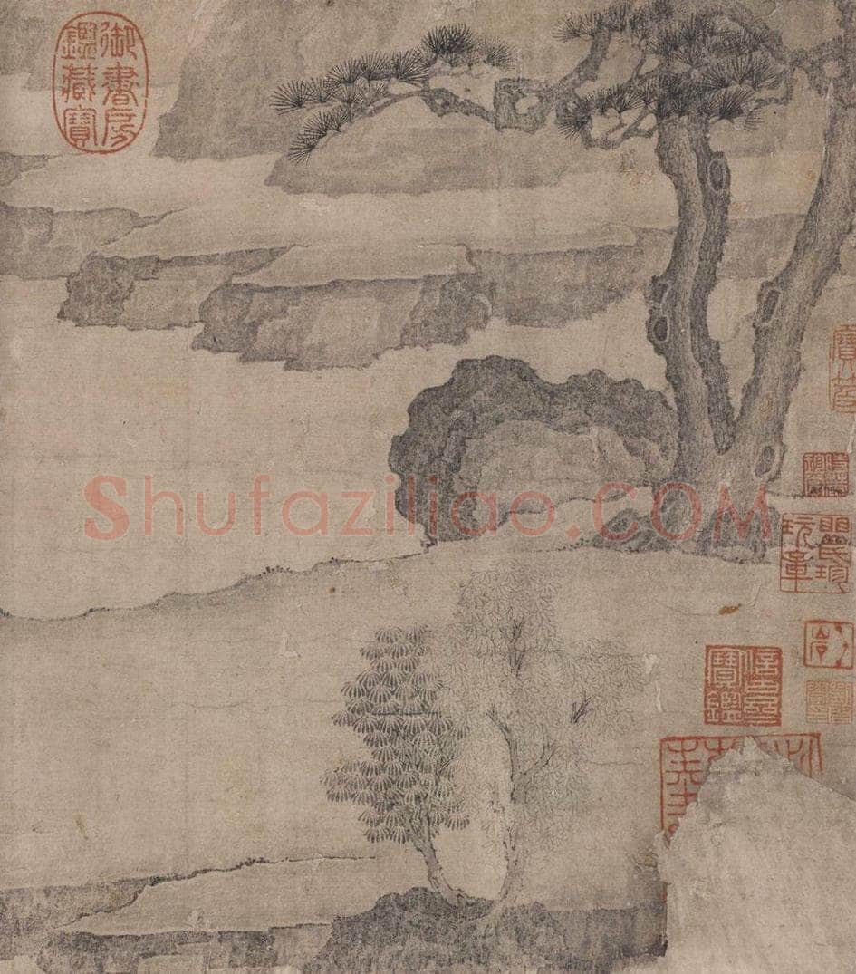 宋 佚名 《商山四皓会昌九老图》 书画作品
