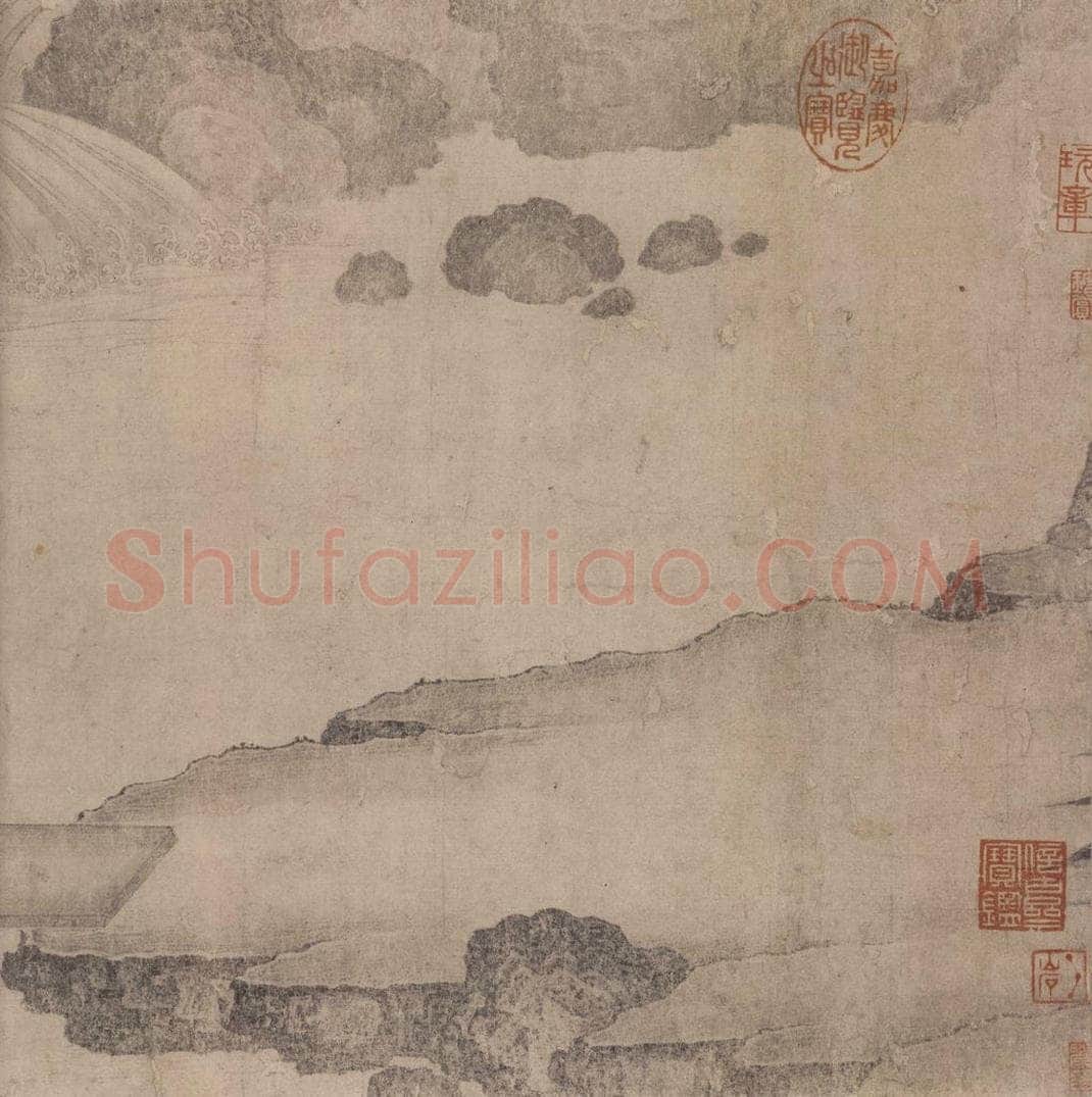 宋 佚名 《商山四皓会昌九老图》 书画作品