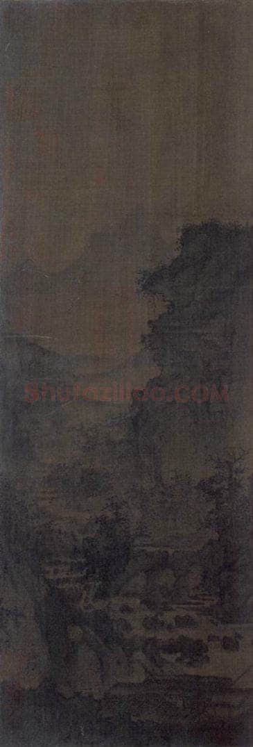 宋代 李成 《茂林远岫图》 书画作品