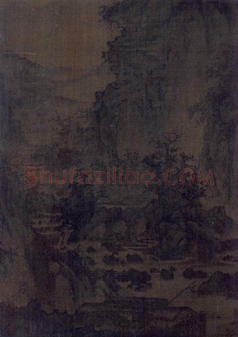 宋代 李成 《茂林远岫图》 书画作品