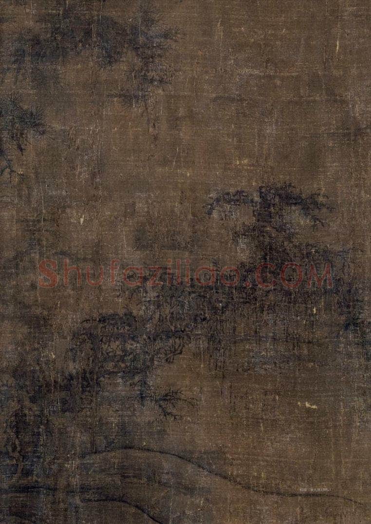 宋代 李成 《小寒林图》 书画作品