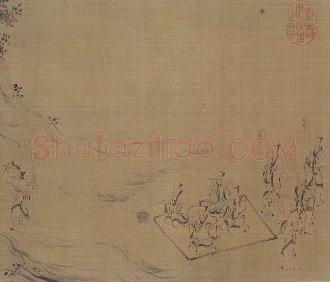 宋 马和之（传） 《陈风图》 书画作品