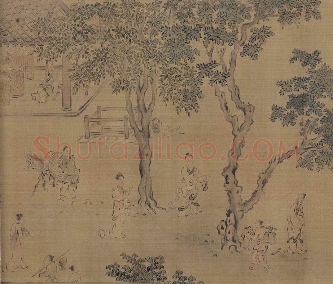 宋 马和之（传） 《陈风图》 书画作品