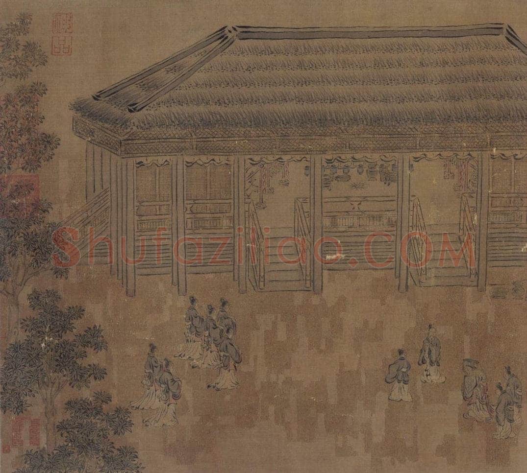 宋 马和之（传） 《风颂清庙之什图》 书画作品