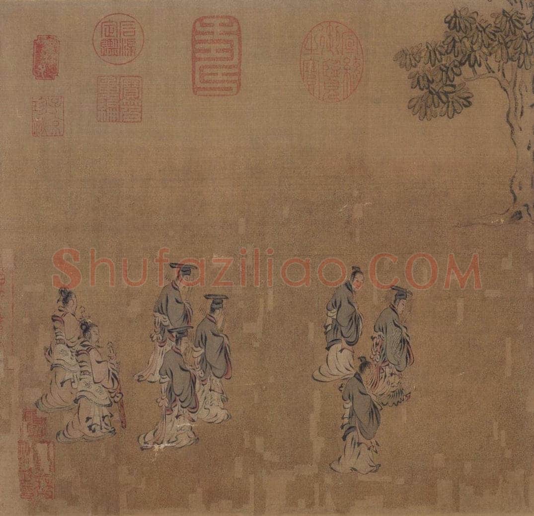 宋 马和之(传) 《风颂清庙之什图》 书画作品