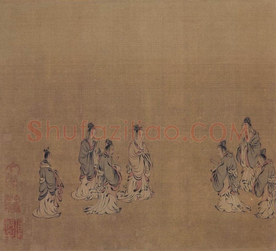宋 马和之(传) 《风颂清庙之什图》 书画作品