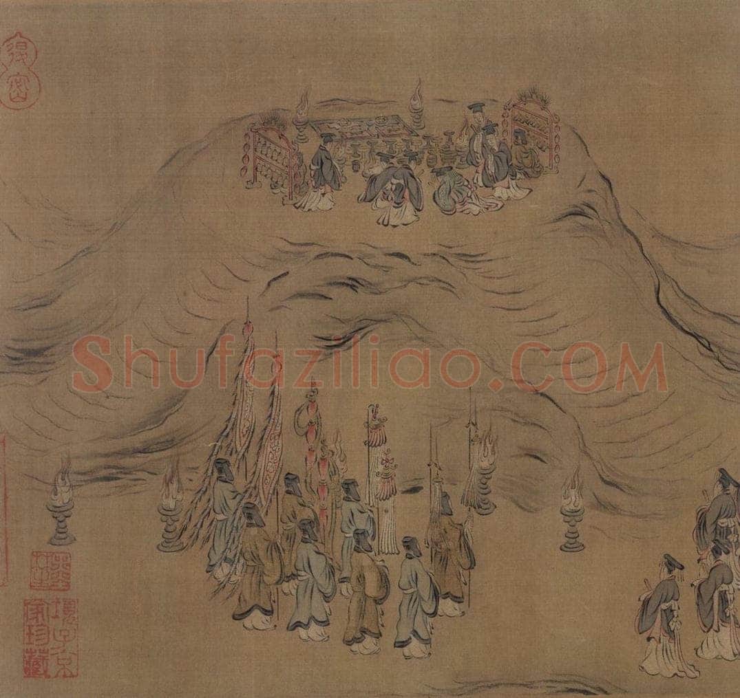 宋 马和之(传) 《风颂清庙之什图》 书画作品
