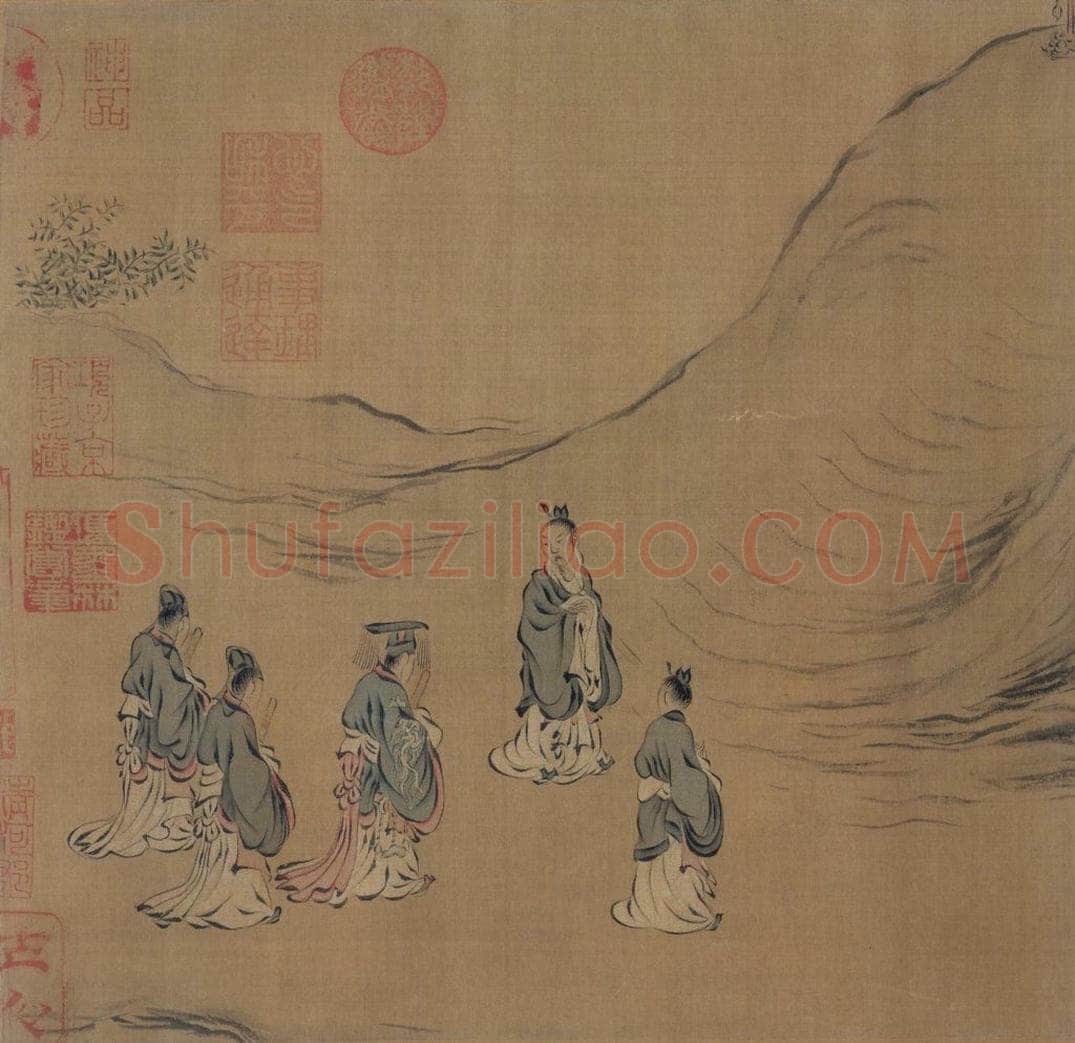 宋 马和之(传) 《风颂清庙之什图》 书画作品
