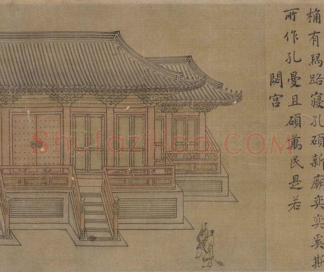 宋 马和之（传） 《鲁颂三篇图》 书画作品