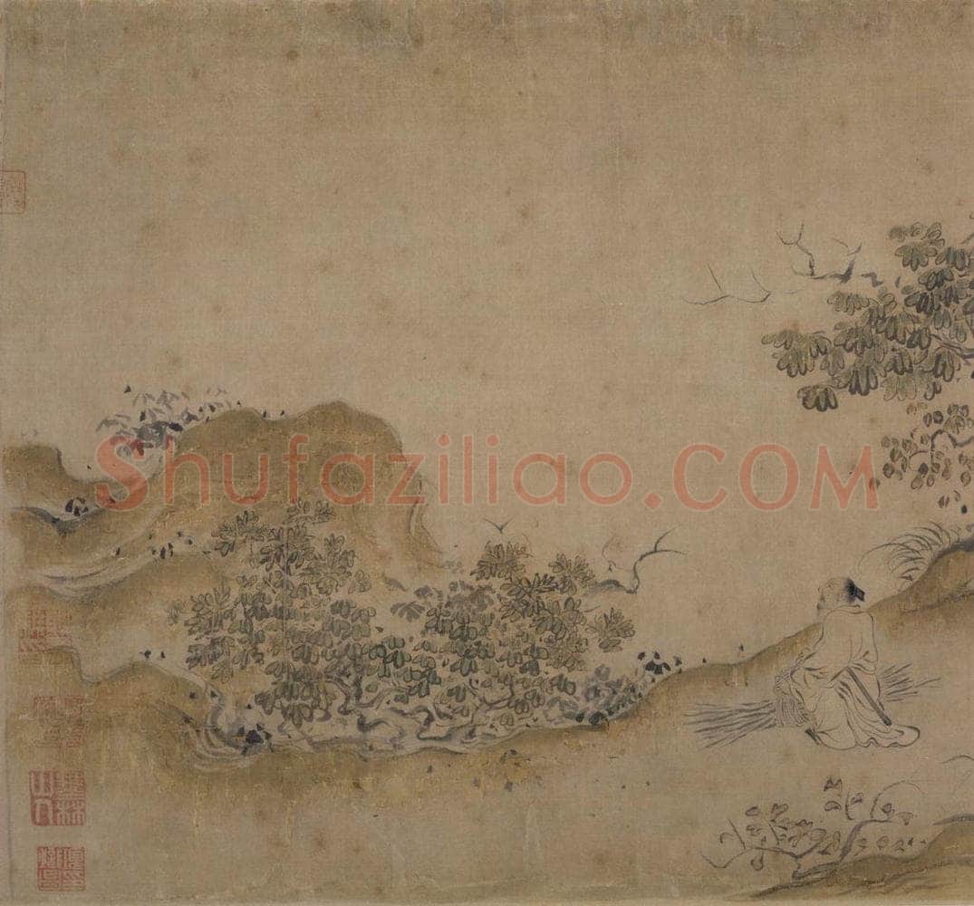 宋 马和之 《唐风图》 书画作品