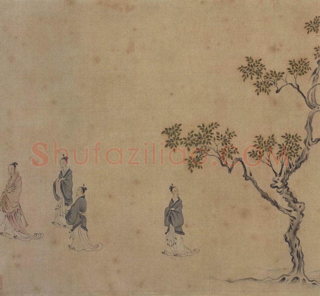 宋 马和之 《唐风图》 书画作品