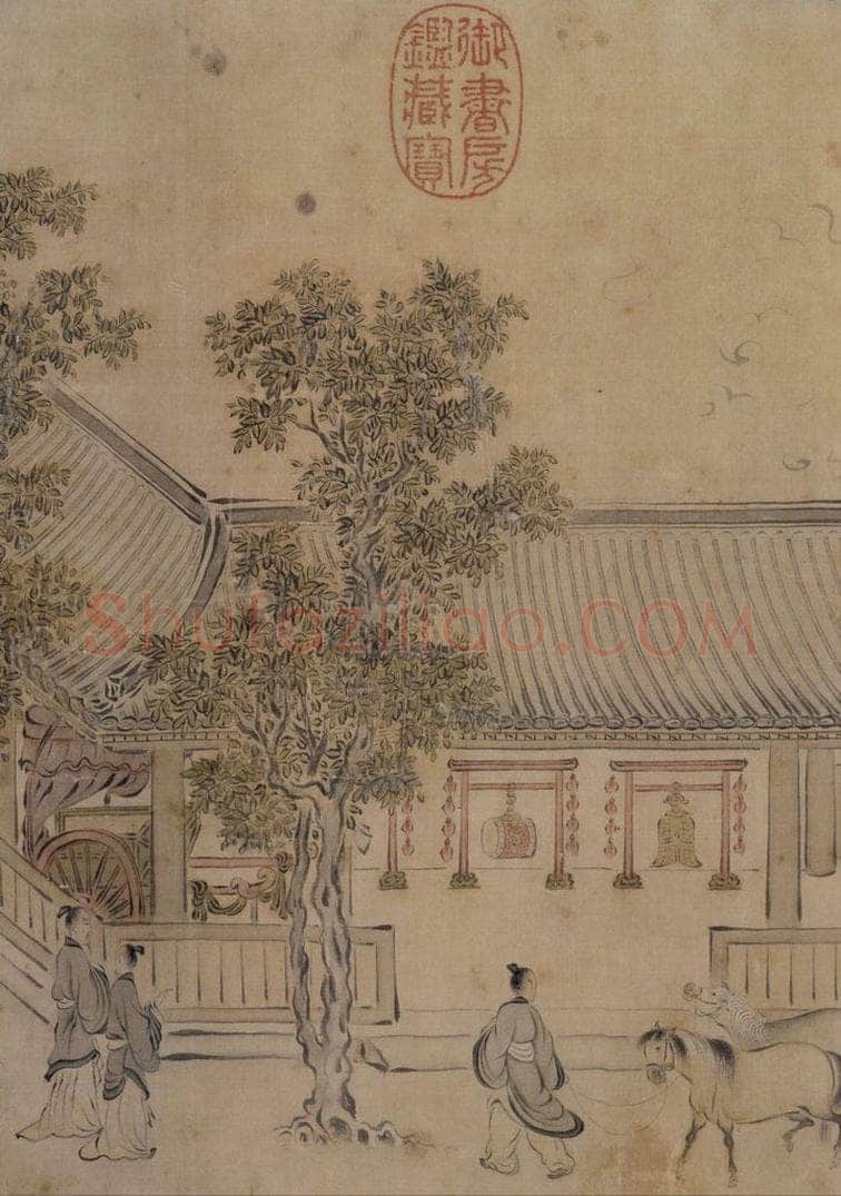 宋 马和之 《唐风图》 书画作品