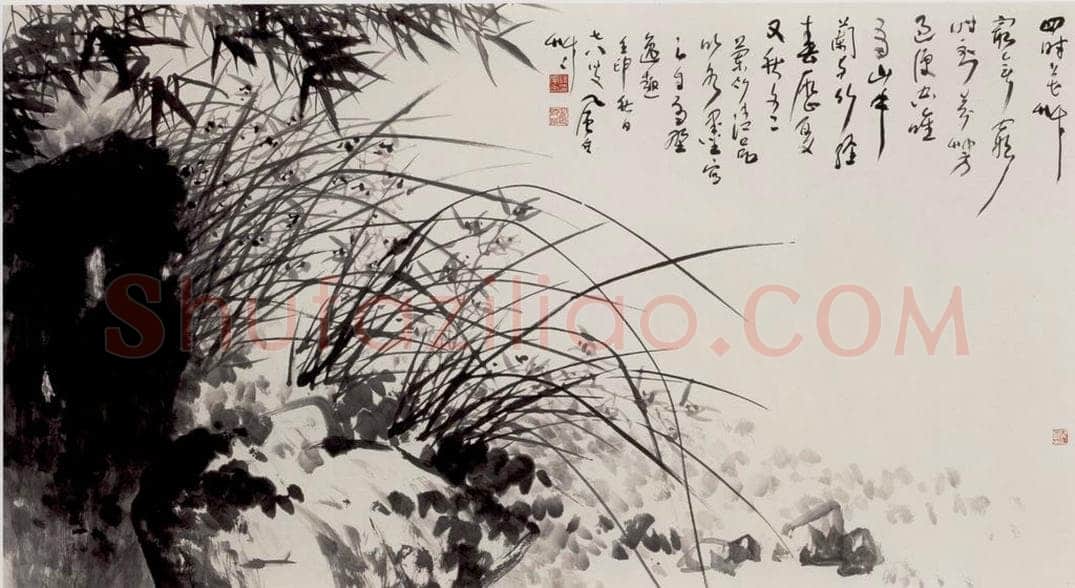 1992年 蒋凤白 《兰竹清品》 书画作品