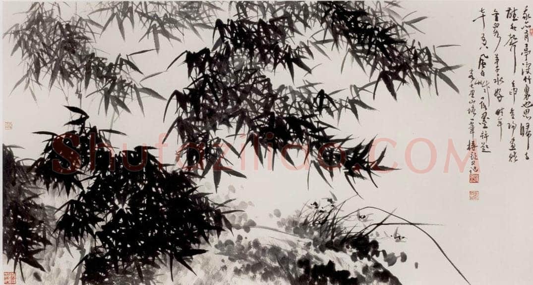 1992年 蒋凤白 《深竹秋声图》 书画作品