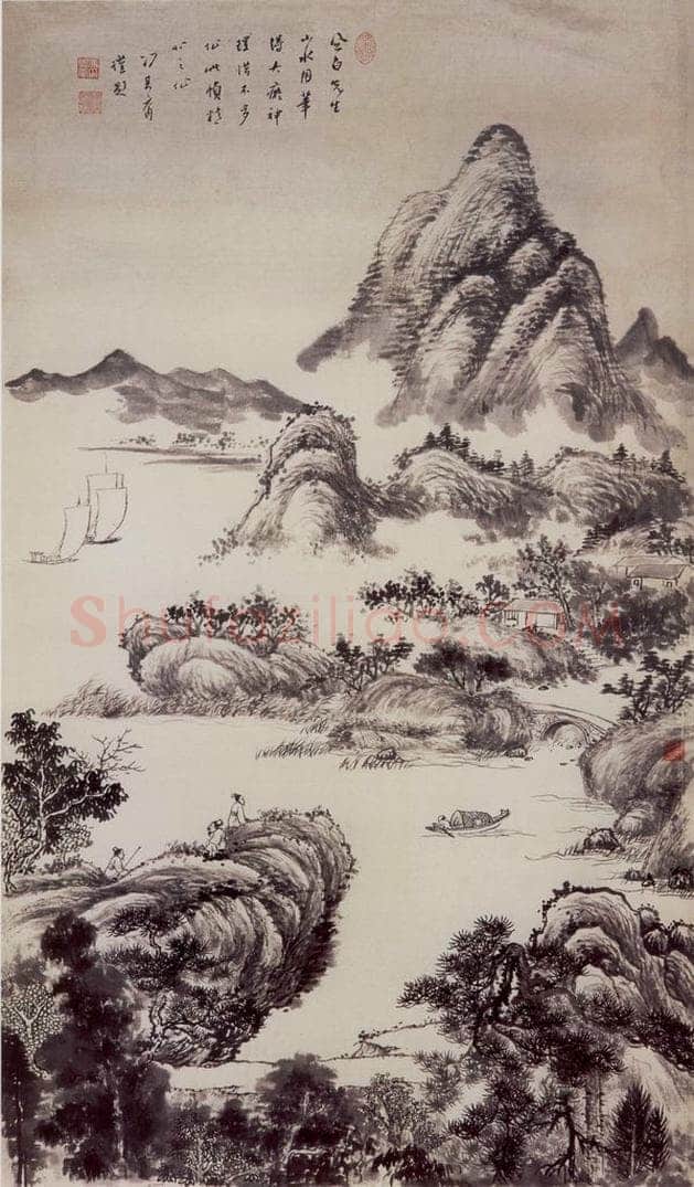 1952年 蒋凤白 《拟古之作》 书画作品