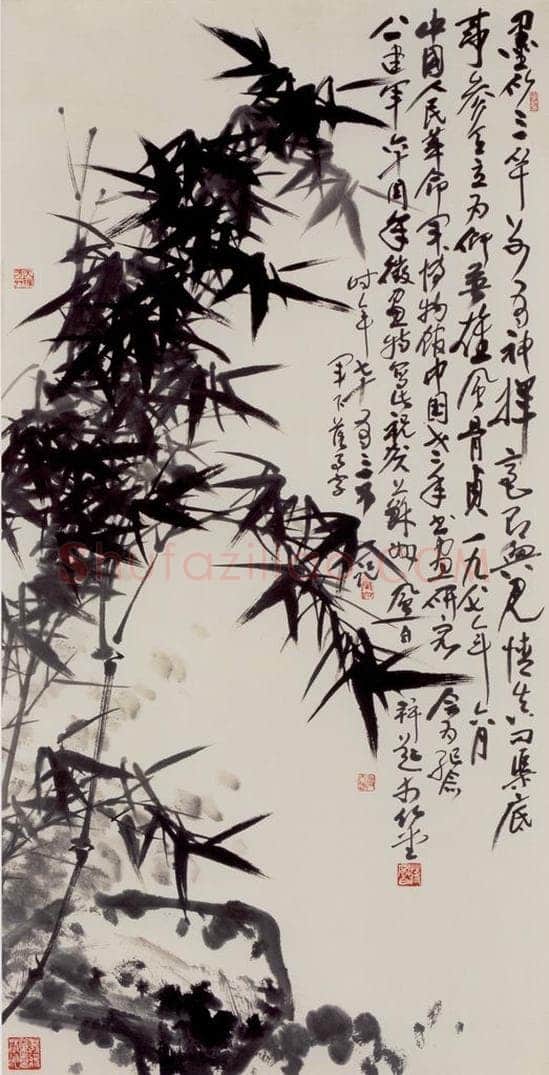 1978年 蒋凤白 《墨竹》 书画作品