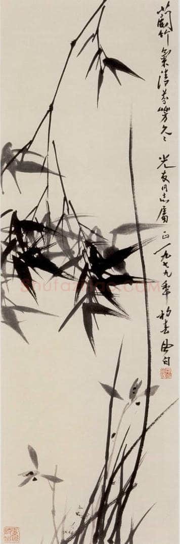1979年 蒋凤白 《兰竹气清》 书画作品