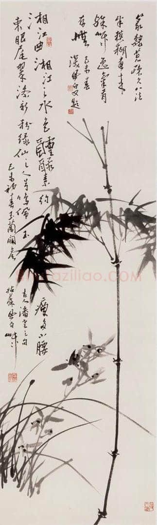 1979年 蒋凤白 《喜兰翠竹》 书画作品