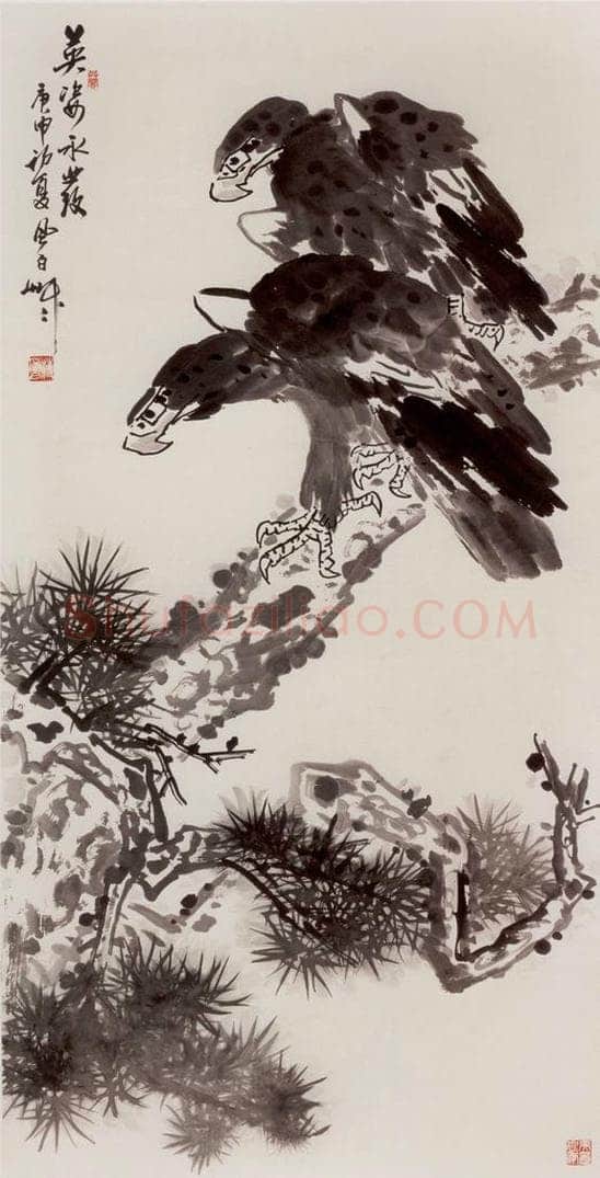 1980年 蒋凤白 《英姿永发》 书画作品