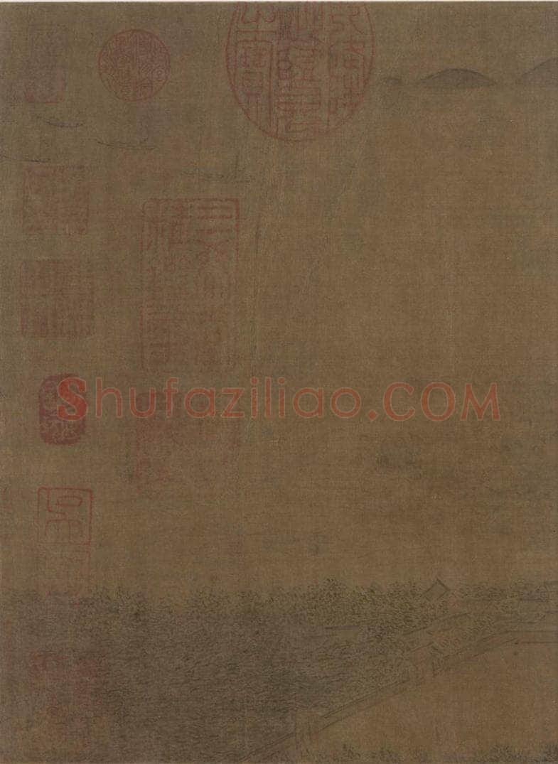 宋代 李嵩 《钱塘观潮图》 书画作品