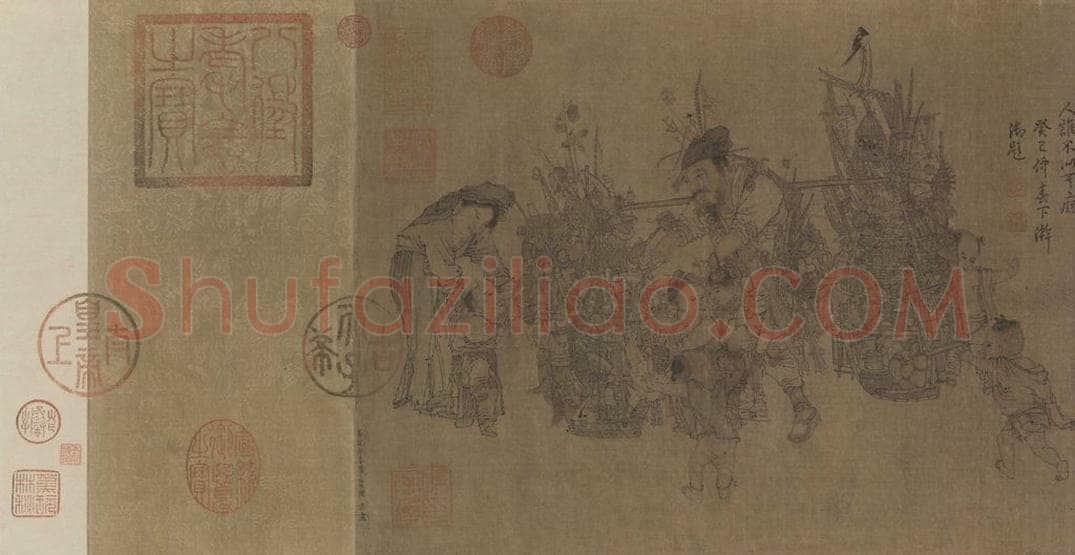 宋代 李嵩 《货郎图》 书画作品