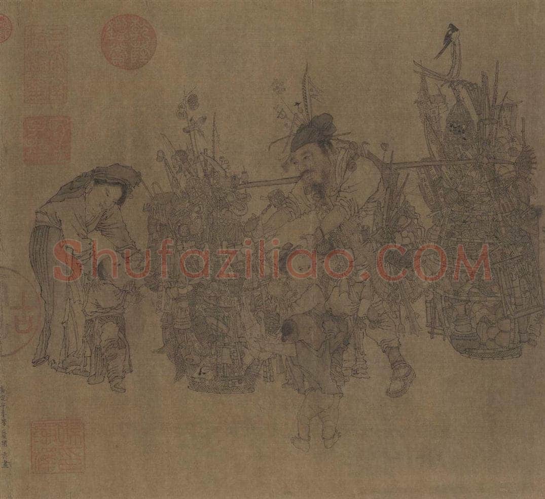 宋代 李嵩 《货郎图》 书画作品