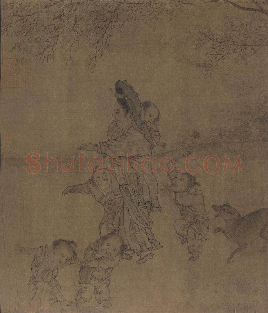宋代 李嵩 《货郎图》 书画作品