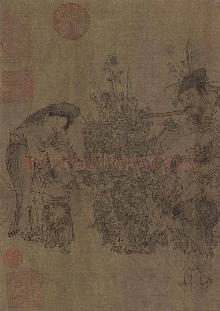 宋代 李嵩 《货郎图》 书画作品