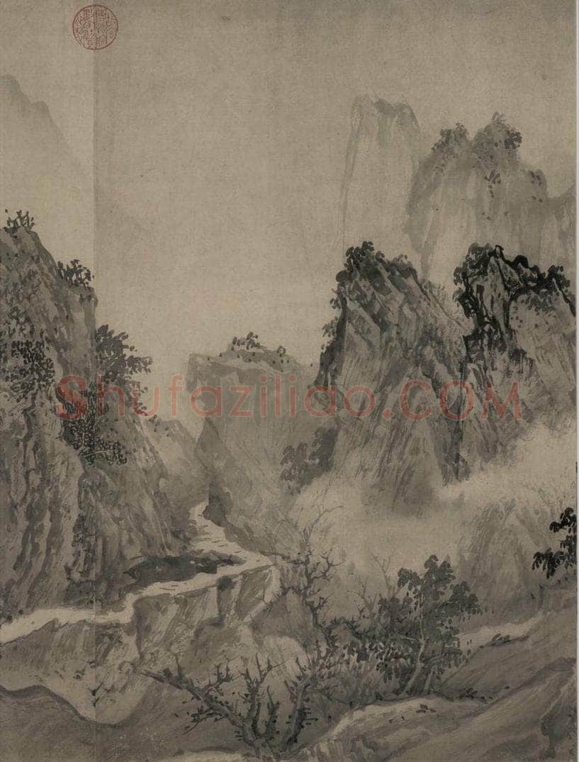 宋代 赵芾 《江山万里图》 书画作品