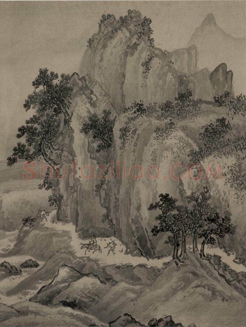 宋代 赵芾 《江山万里图》 书画作品