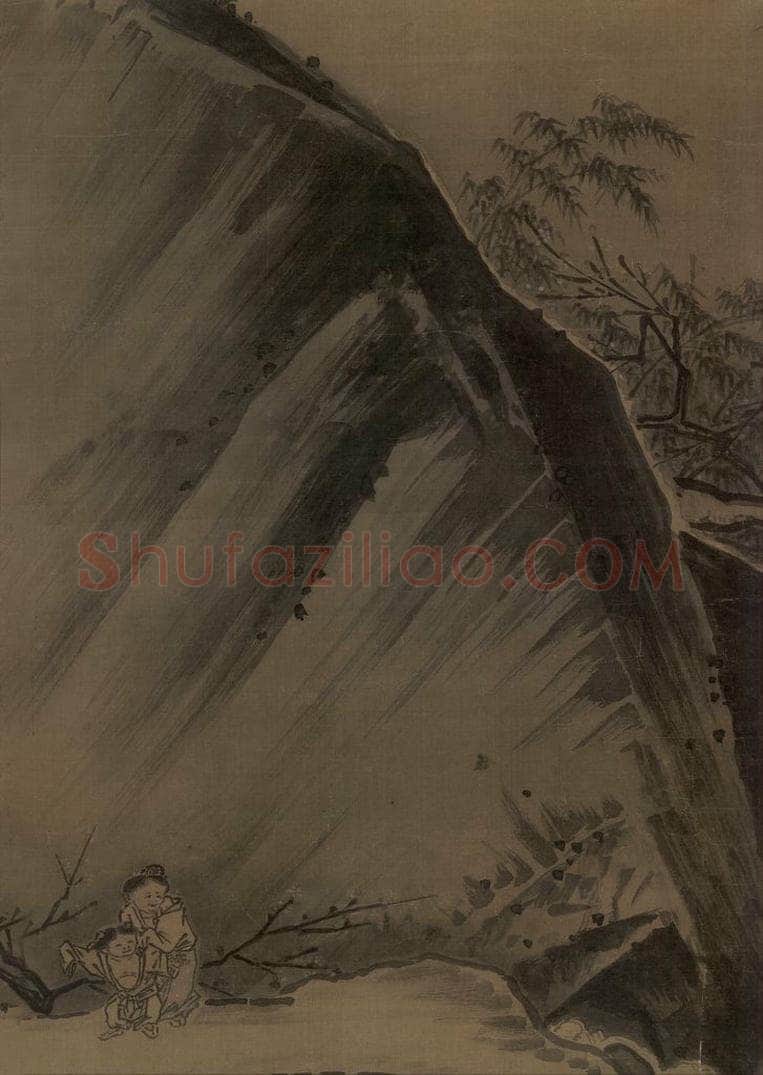 宋代 马远 《踏歌图》 书画作品