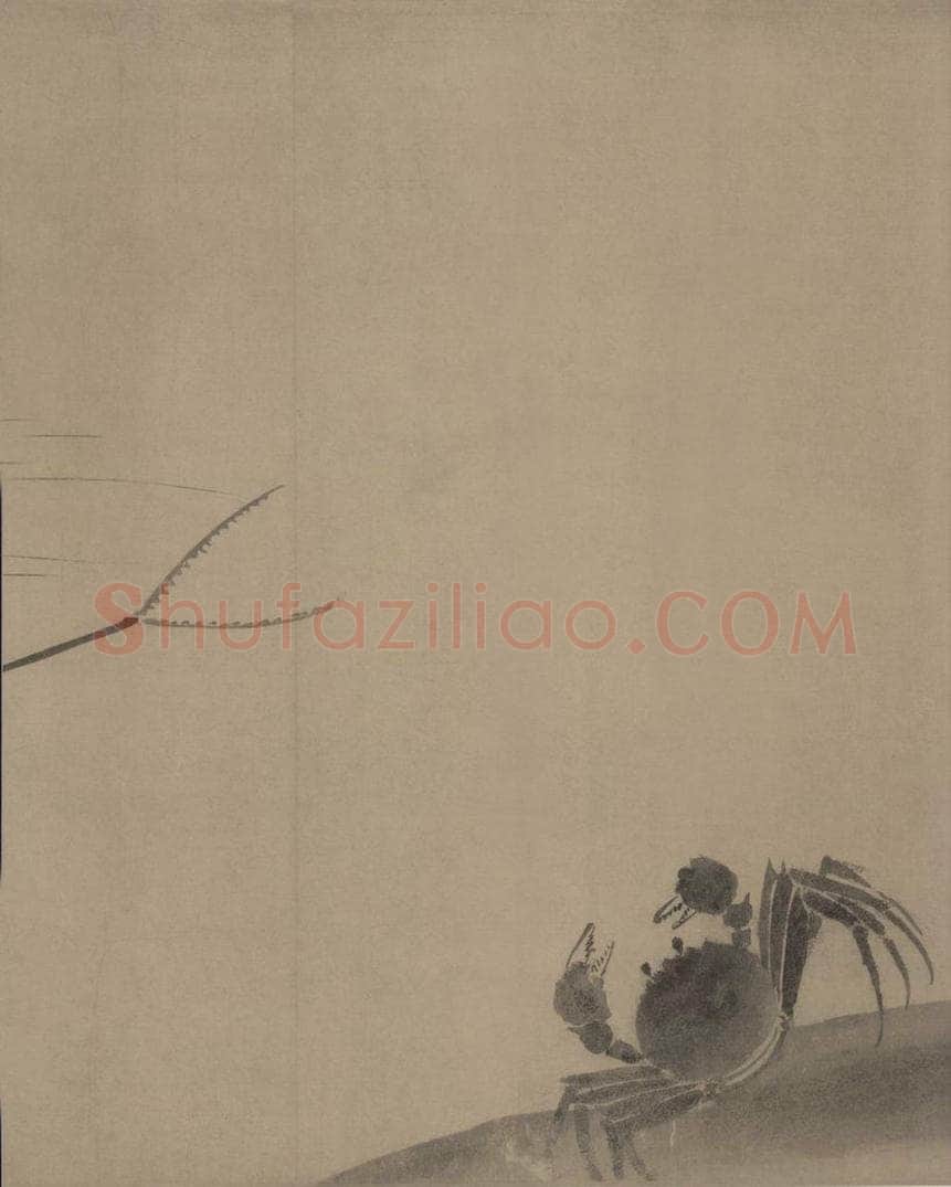 宋代 牧溪 《水墨写生图》 书画作品
