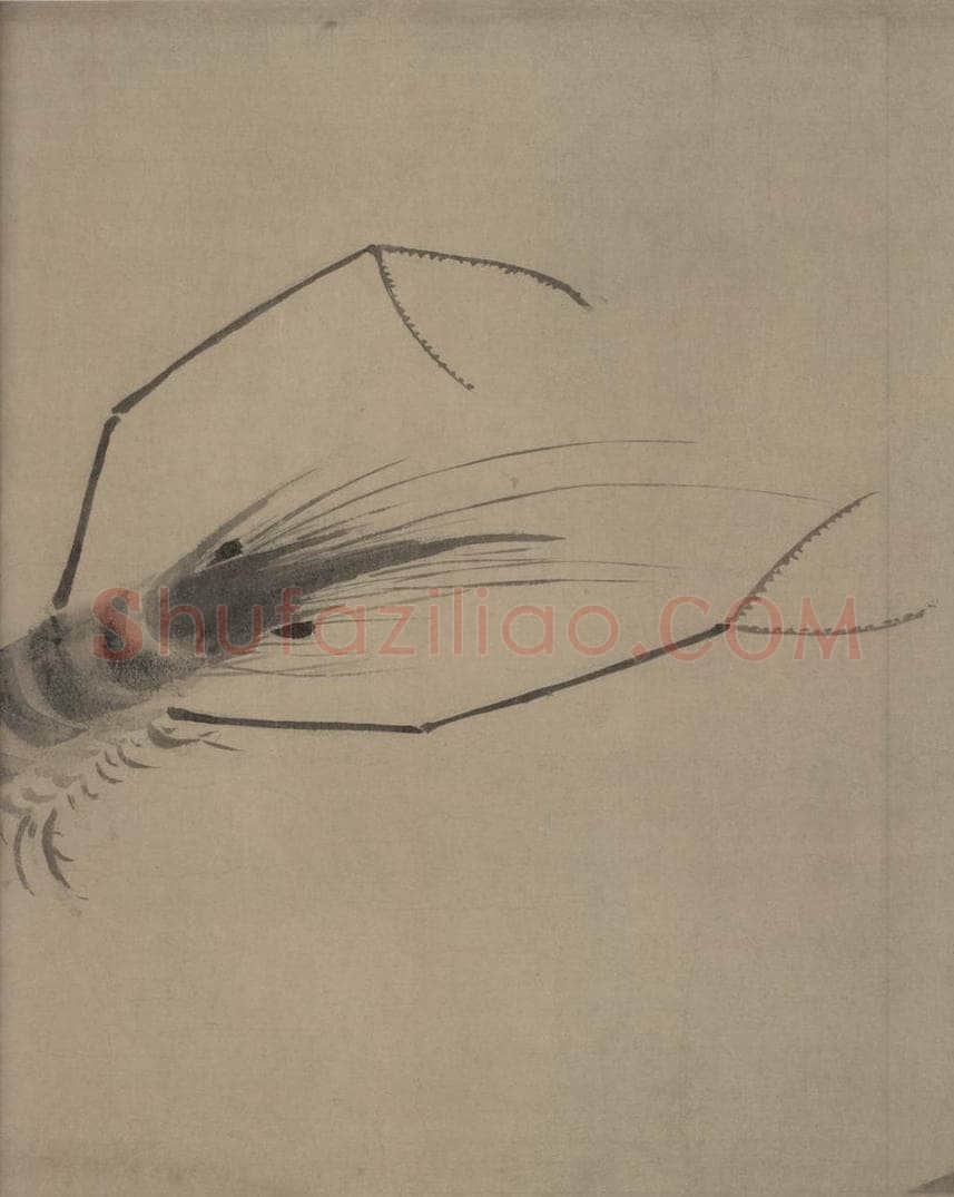 宋代 牧溪 《水墨写生图》 书画作品