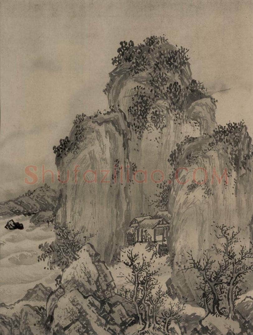 宋代 赵芾 《江山万里图》 书画作品