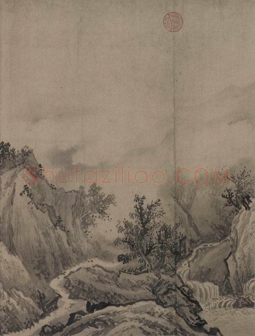 宋代 赵芾 《江山万里图》 书画作品