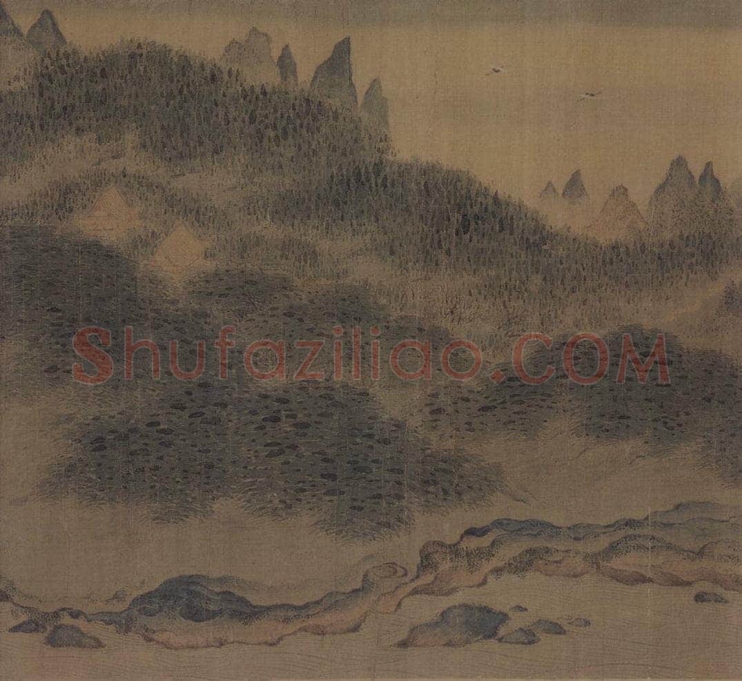 宋代 赵伯骕 《万松金阙图》 书画作品