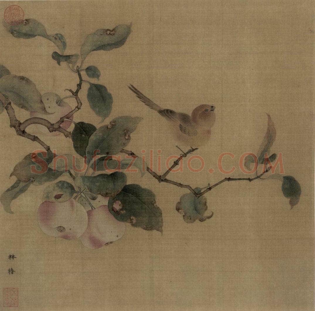 宋代 林椿 《果熟来禽图》 书画作品
