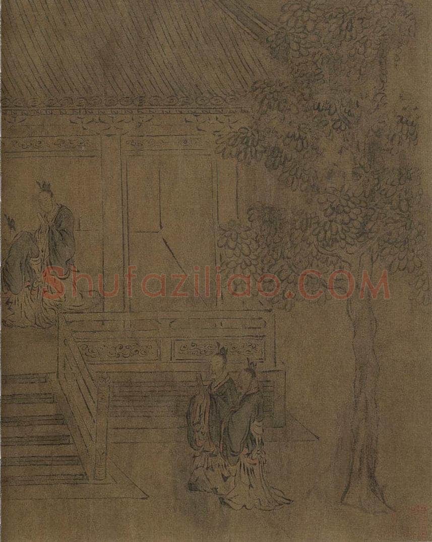 宋朝 马和之 《闵予小子之什图》 书画作品
