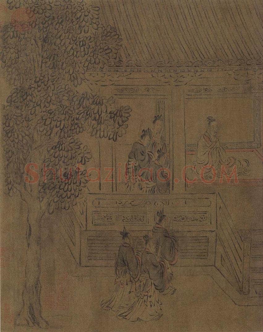 宋朝 马和之 《闵予小子之什图》 书画作品